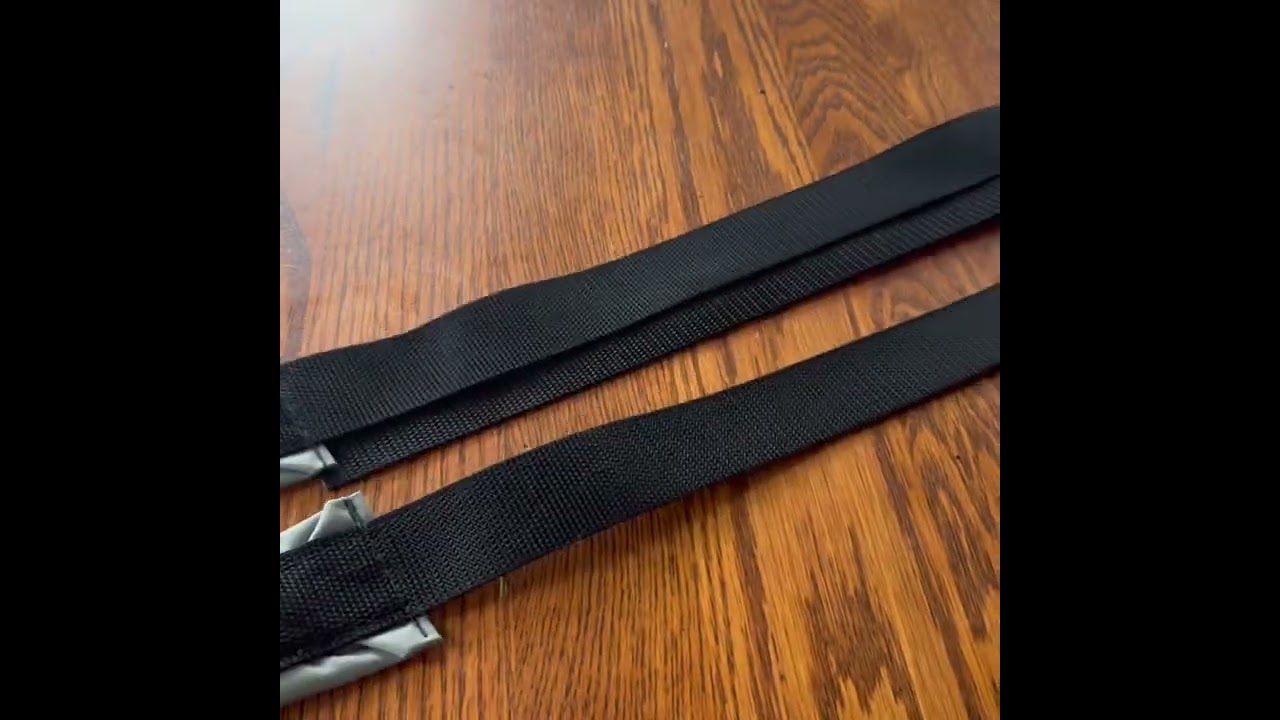 Setting up your adjustable saddles and installing your padded straps. 