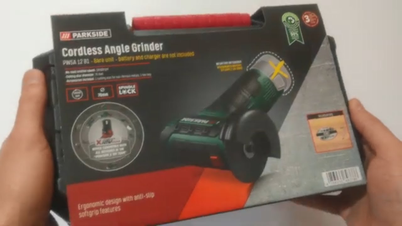 Parkside 12V Cordless Angle Grinder PWSA 12 B1