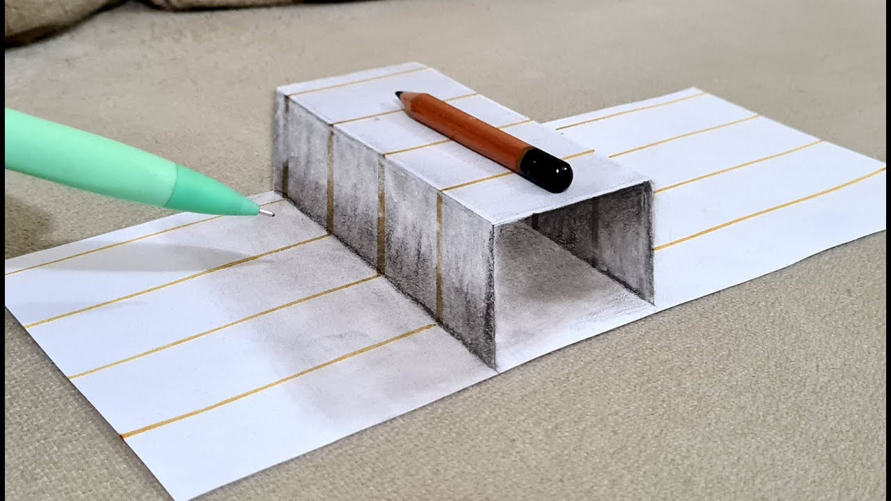 easy 3d drawing for beginner