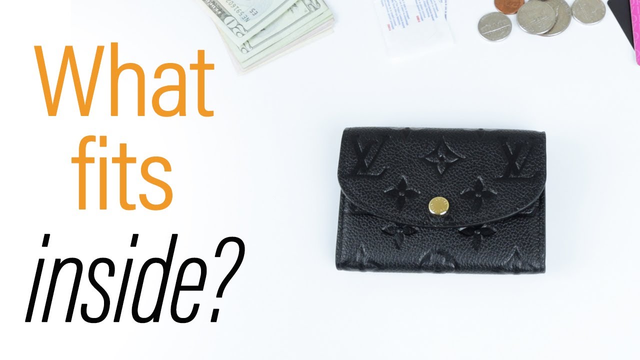 What Fits Inside Louis Vuitton Rosalie Coin Purse Empreinte Leather