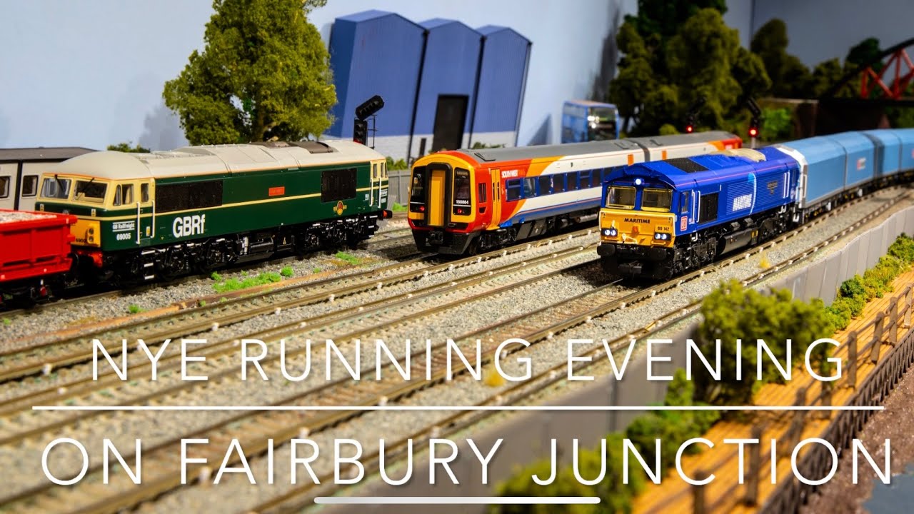 Colourful Trains!! NYE DCC Sound Running Session on Fairbury Junction 