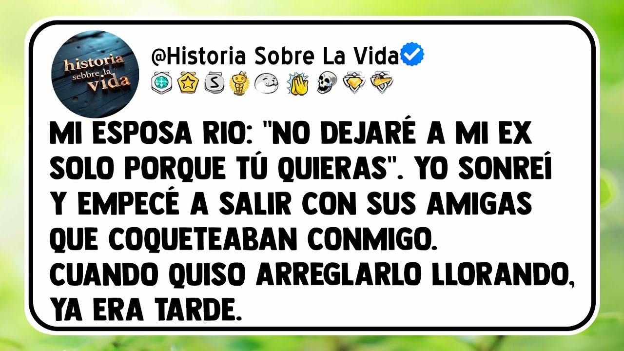 Mi esposa rio: 