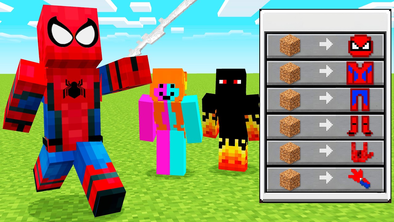 MINECRAFT, ale SUPERBOHATEROWIE DAJĄ TYLKO RUDA TĘCZOWĄ ITEMY...