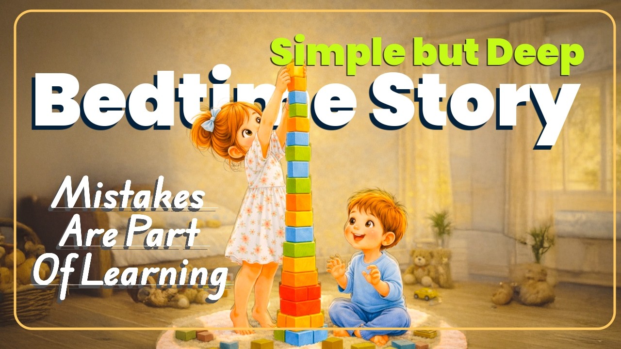 The Wiggly Tower – Gentle Bedtime Story About Mistakes, Creativity & Trying Again