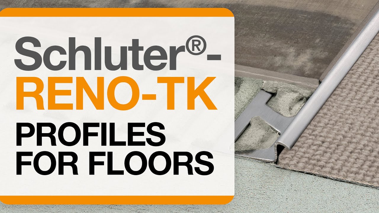 How to install a tile transition on floors: Schluter®-RENO-TK profile