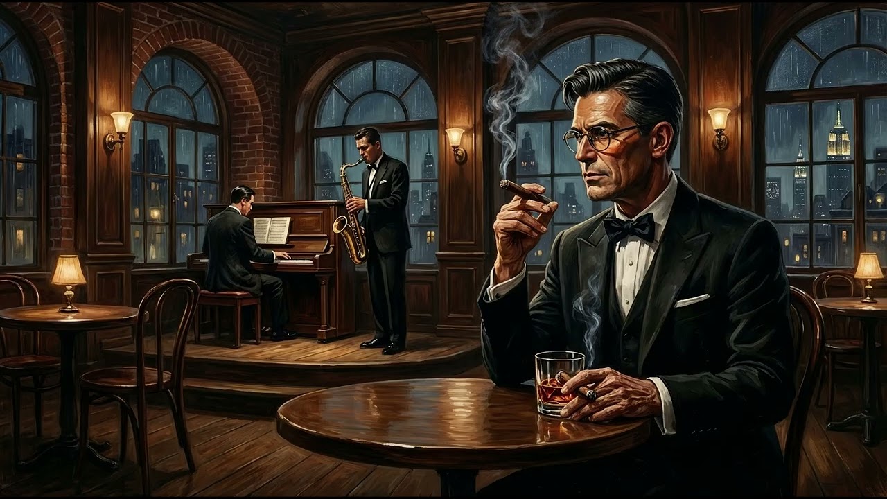 Brass & Bourbon - Last Call at The Stork Club: Melancholic Jazz Noir for Late Night Thinking