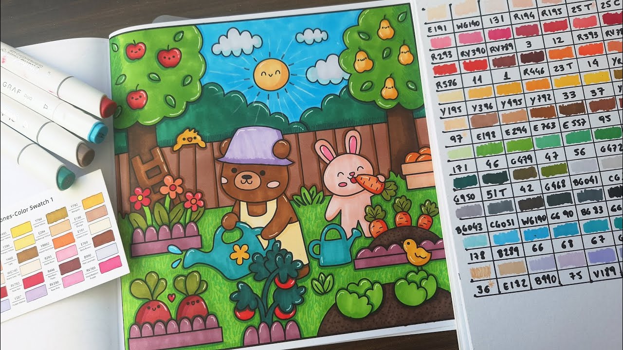 COZY TIME | Color with me | Relax coloring #bobbiegoods #coloringbook