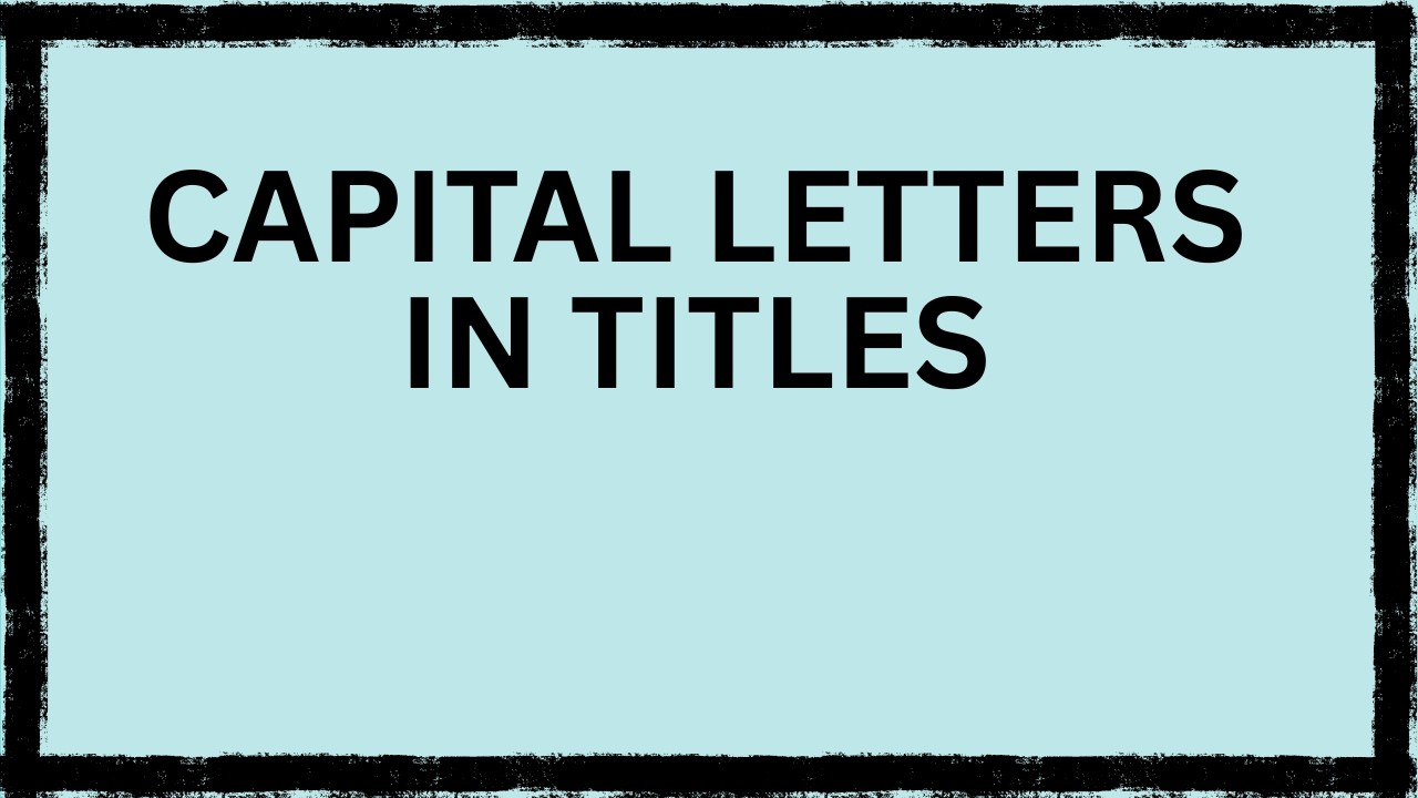 Titles | English Grammar Lesson for Students & ESL