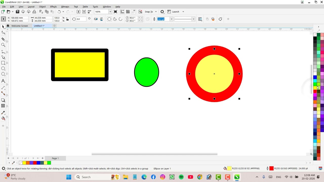 CorelDRAW 2021 class 1 in Bengali.