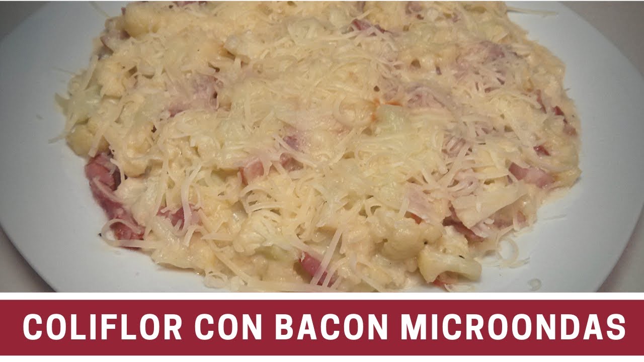 ✅ Como hacer COLIFLOR GRATINADA con BACON en el MICROONDAS #8