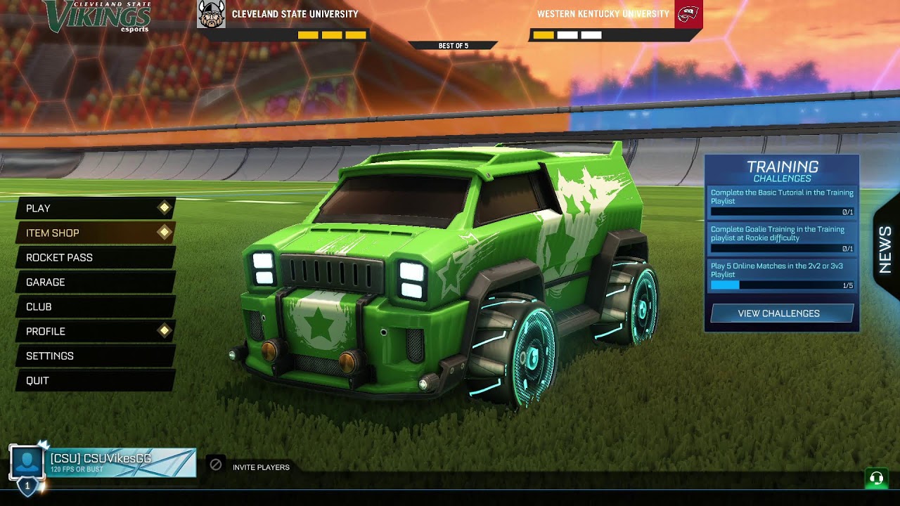 Rocket League | Cleveland State vs. Western Kentucky | NACE Week 2