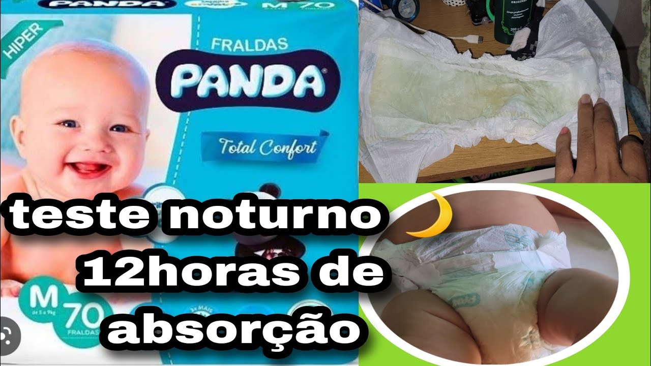 Teste noturno 🌙 fralda da panda resenha 😱😱😱