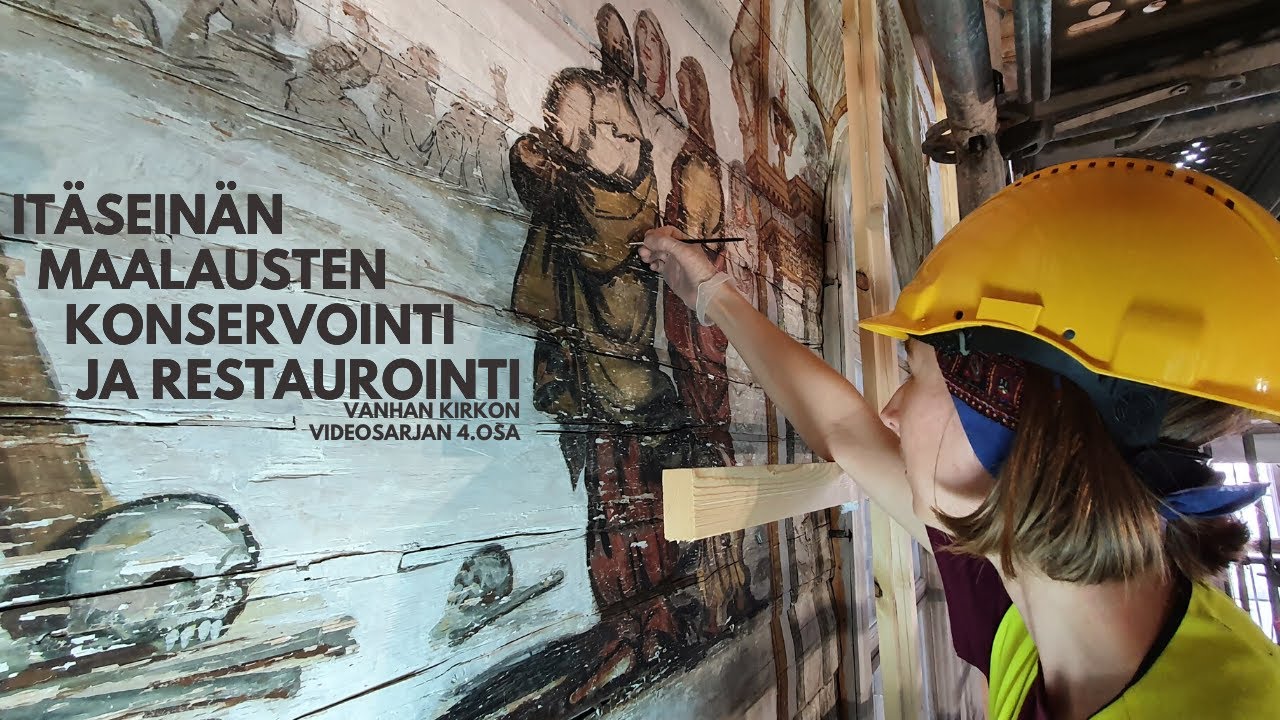 Vanhan kirkon videosarjan 4.osa &mdash; It&auml;sein&auml;n maalausten konservointi ja restaurointi