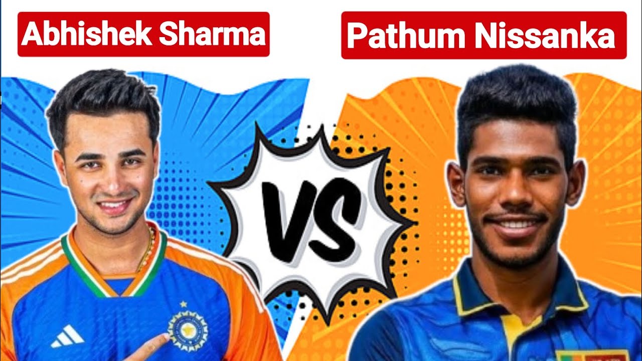 Abhishek Sharma V/S  Pathum Nissanka T20 International Match Comparison 💥, #t20 