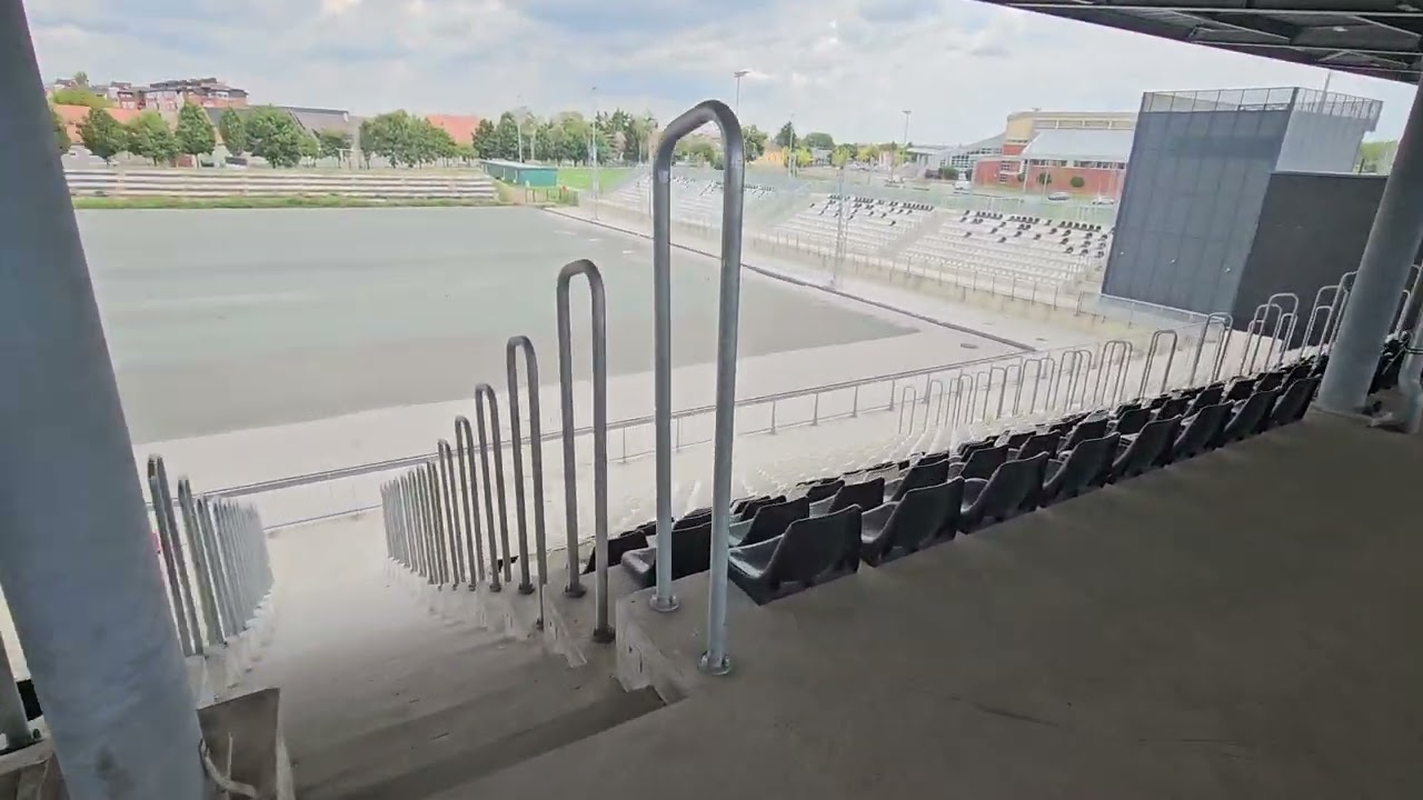 Stadion kraj Save u Slavonskom Brodu (pogled s južne tribine, 28.7.2025.)