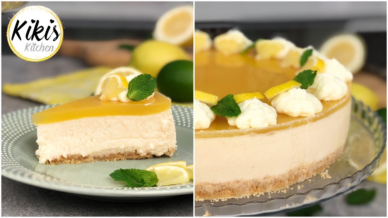 No Bake: Locker leichte Zitronen-Joghurttorte ohne Gelatine / Köstliche Zitronentorte mit Agartine