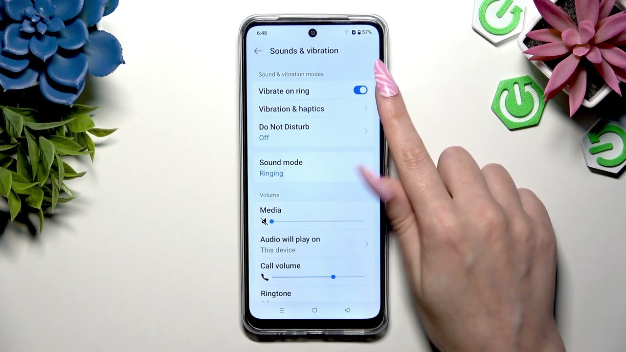 REALME C71 &ndash; How to Enter and Adjust Vibration Settings