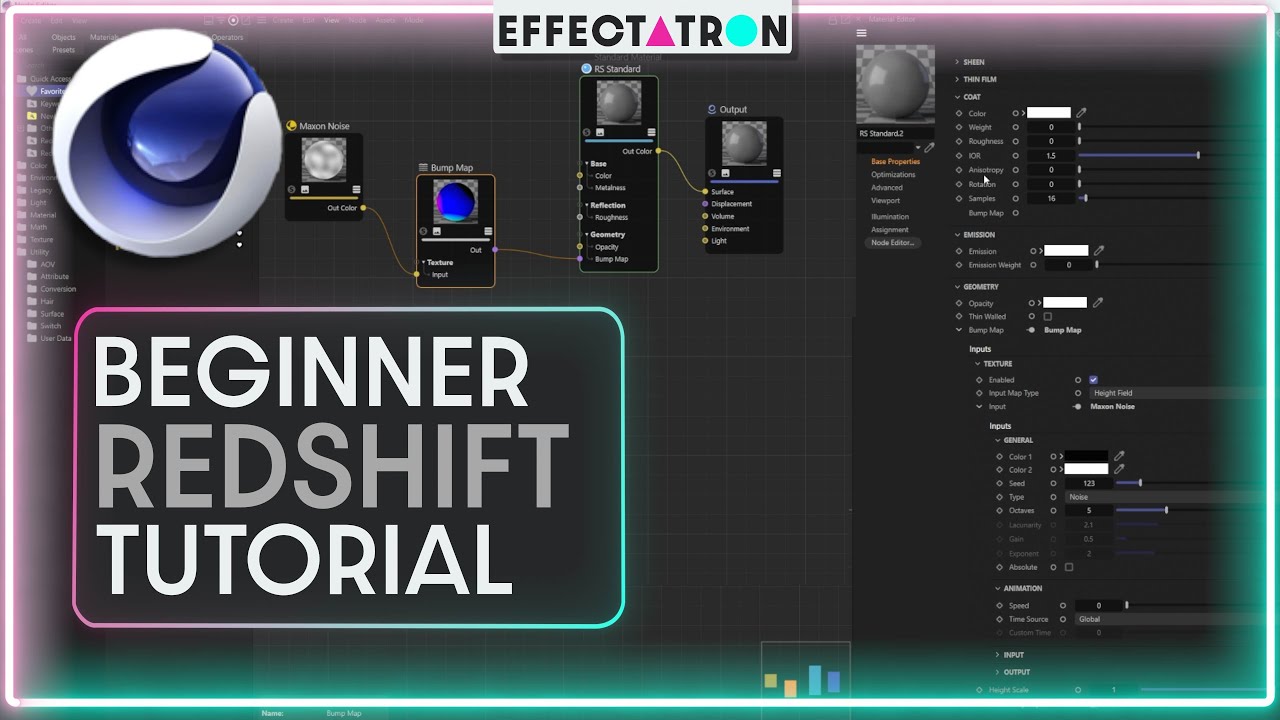 New Node Editor Workflow Tips for Redshift 3.5  - Cinema 4D R26 / C4D S26