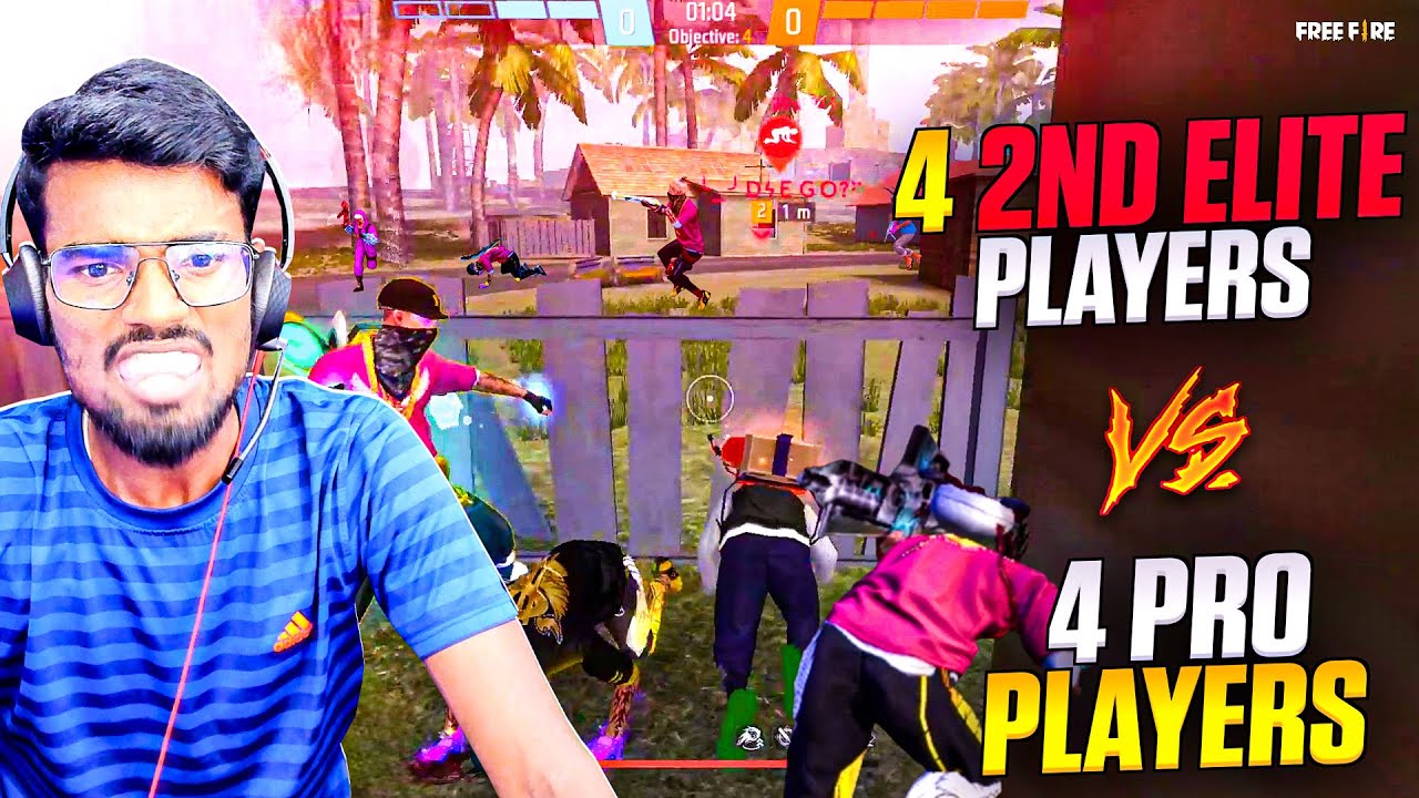 🤣4 2ND ELITE TEAM VS  4PRO PLAYER TEAM 🤣| FREE FIRE FUNNY CS RANKED FUNNY GAMEPLAY  TAMIL