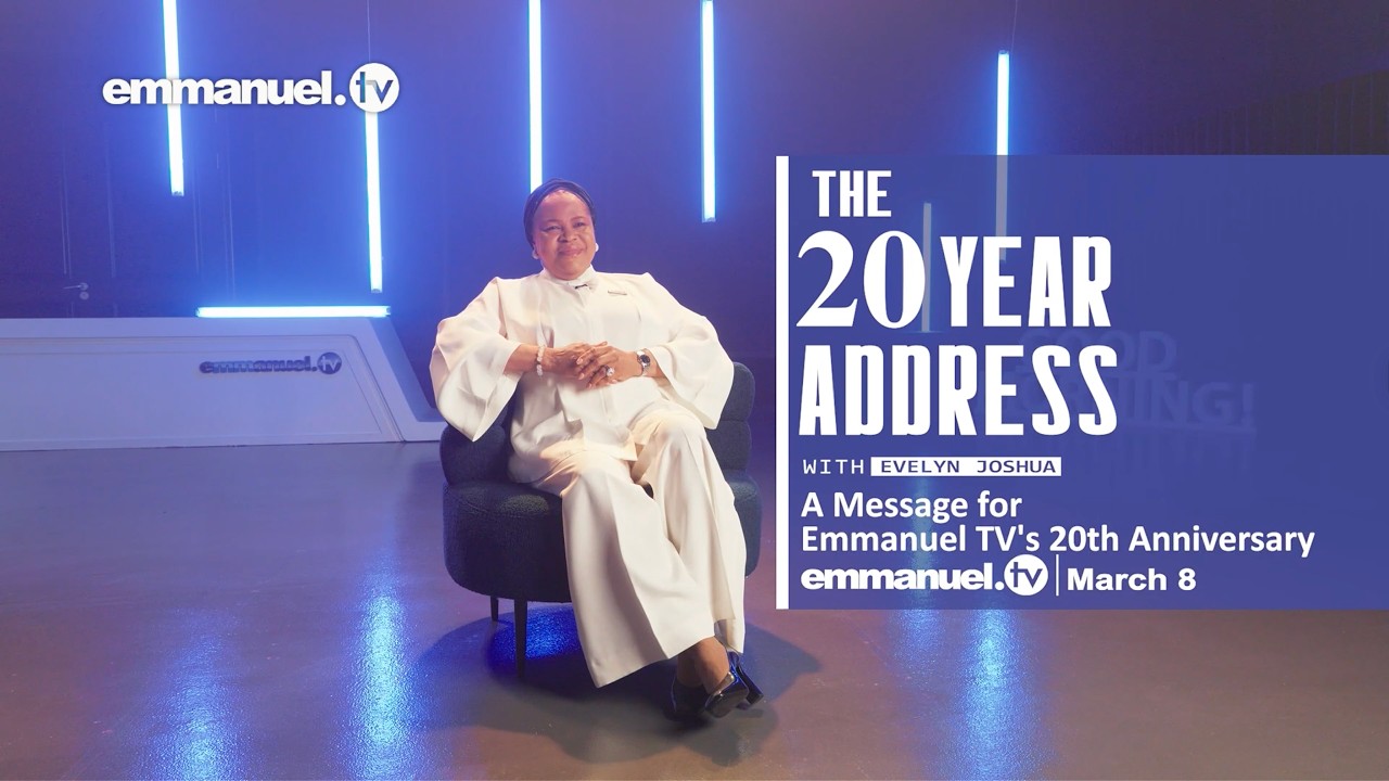 Юбилейное послание телеканала EMMANUEL TV, посвященное 20-летию канала | Пастор Эвелин Джошуа