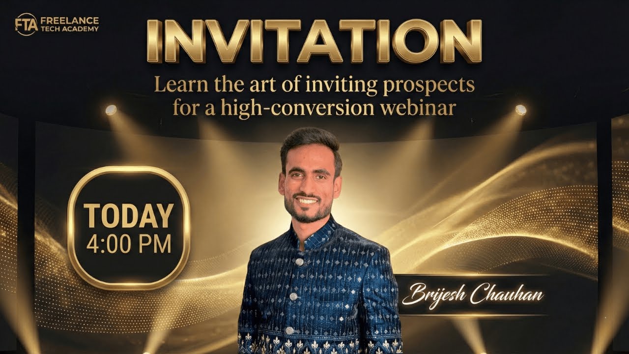 HOW TO INVITE PROSPECT IN WEBINAR || FTA || FREELANCE TECH ACADEMY