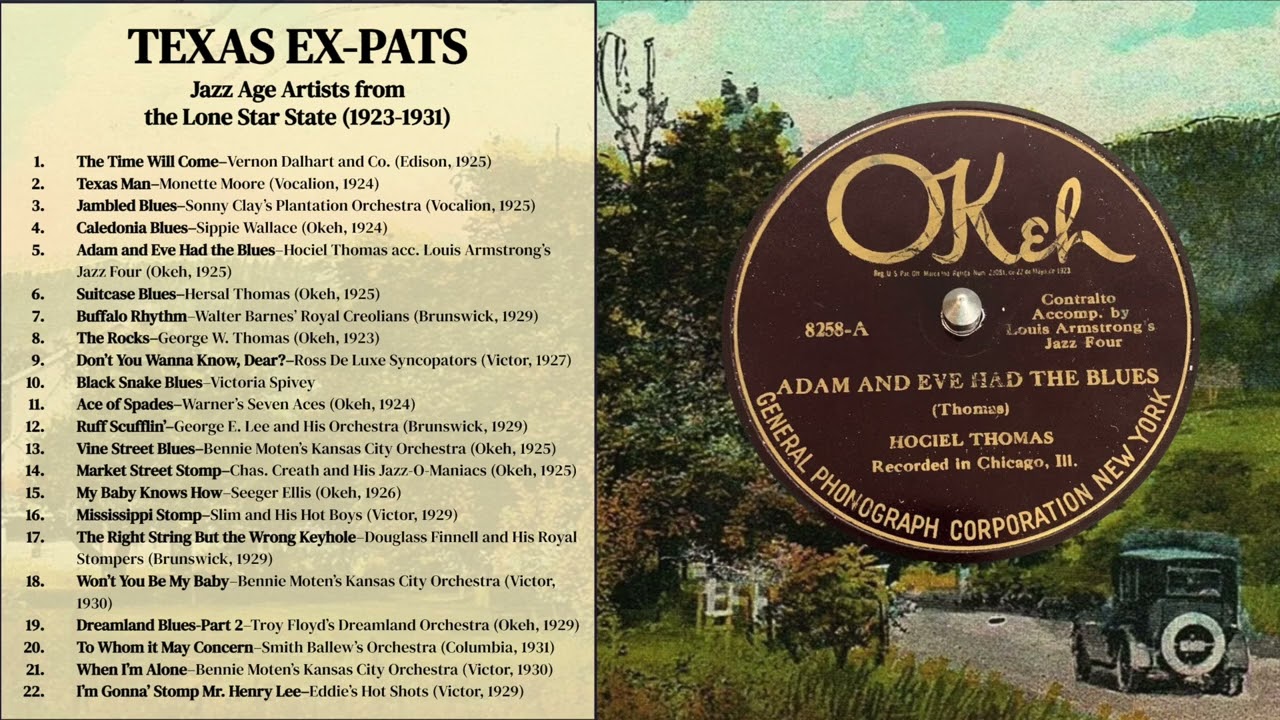 Texas Ex Pats: Jazz Age Artists From the Lone Star State (1923-1930)