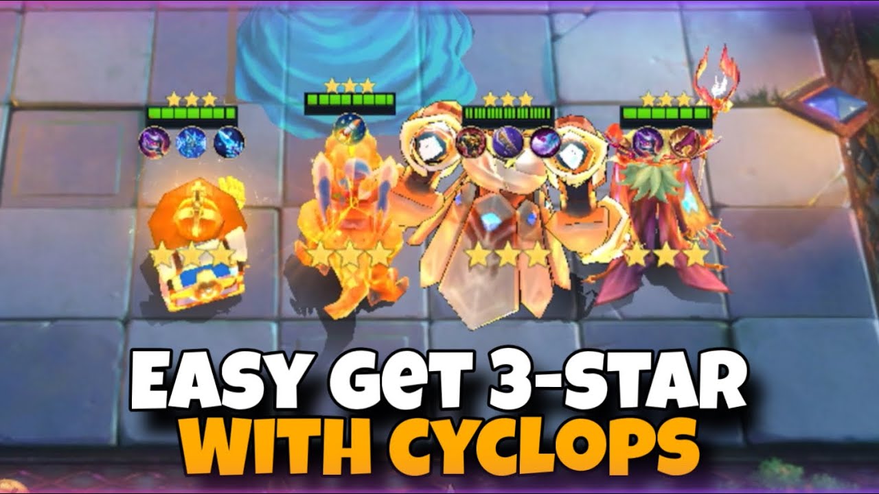 THE BEST LATE GAME COMMANDER CYCLOPS !! MAGIC CHESS GO GO MLBB