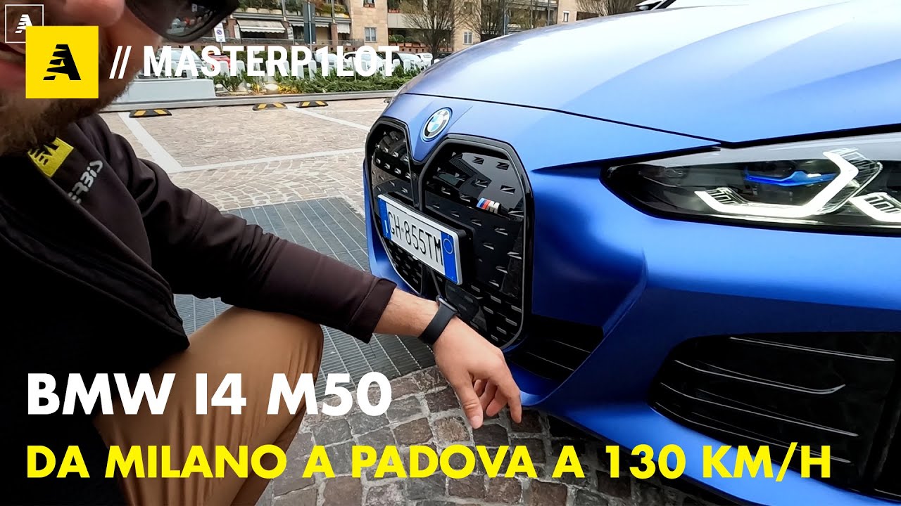 Da MILANO a PADOVA con BMW i4 M50 elettrica | L'autonomia REALE in AUTOSTRADA (vlog)