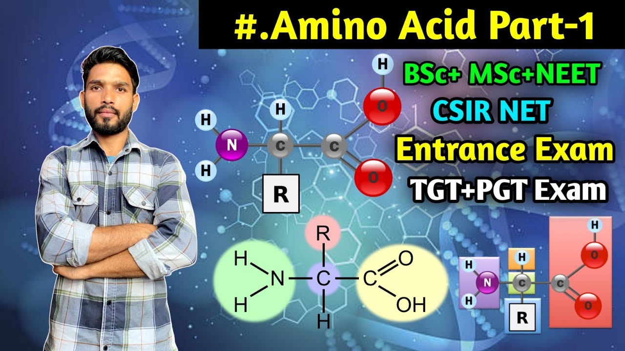 Amino Acids Part-1 || Amino Acid Basic Introduction || BSc || MSc || NEET || CSIR NET Life Science