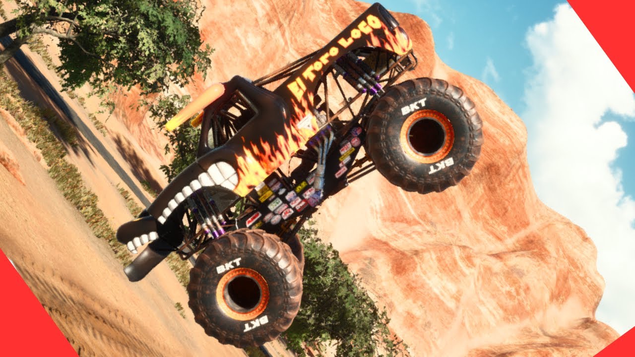 5 EL TORO LOCO Freestyle in 5 Different MONSTER JAM GAMES