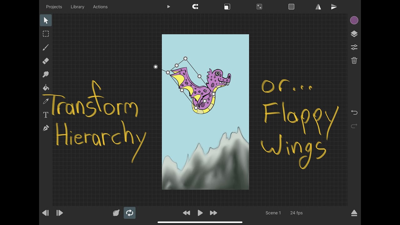 Draw stuff ToonSquid (transformation Hierarchy)
