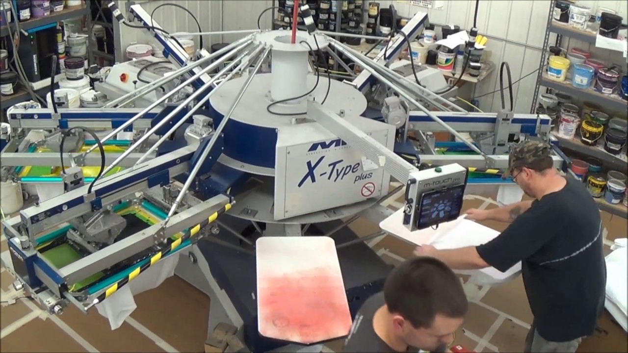 Printing 700 shirts an hour with our MHM