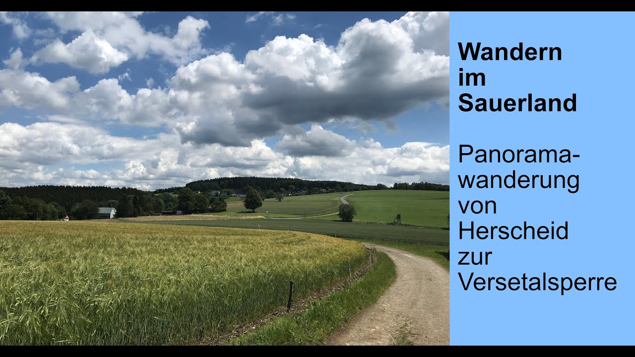 Sauerland - Panoramawanderung von Herscheid zur Versetalsperre