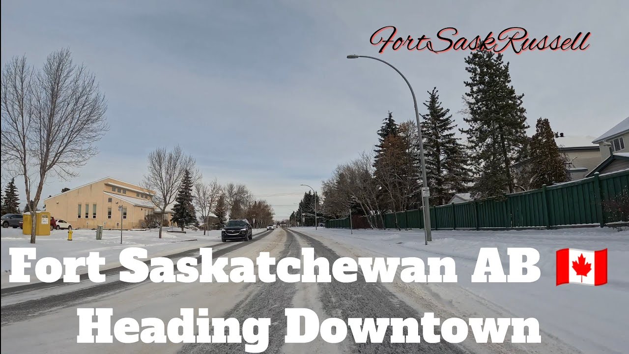 Fort Saskatchewan AB 🇨🇦 Heading Downtown Driving Tour December 2025