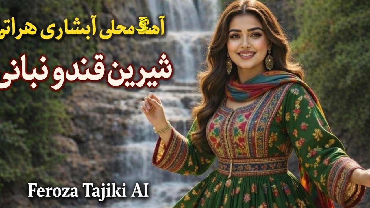 شیرین قندو نباتی  (ابشاری |  Shirin Qand o Nabatierati Folk herati song| Re-sung by Feroza Tajiki AI
