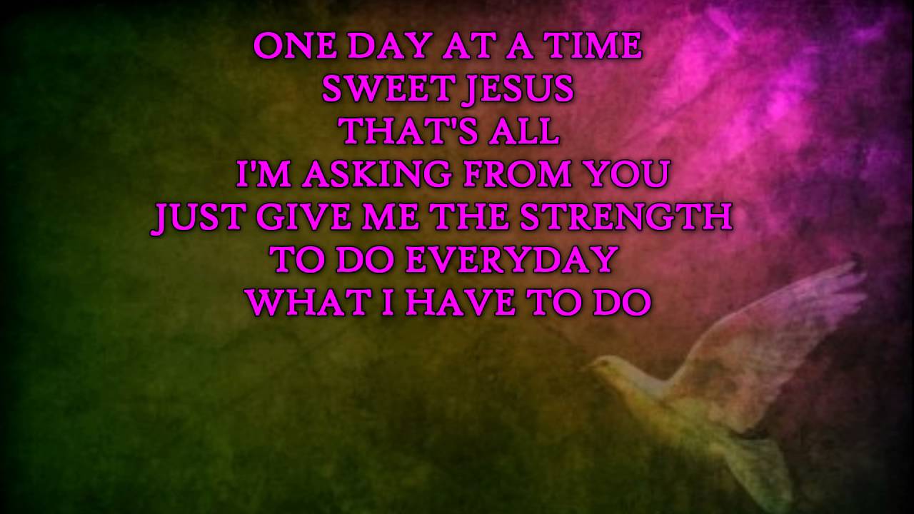 ONE DAY AT A TIME  Instrumental