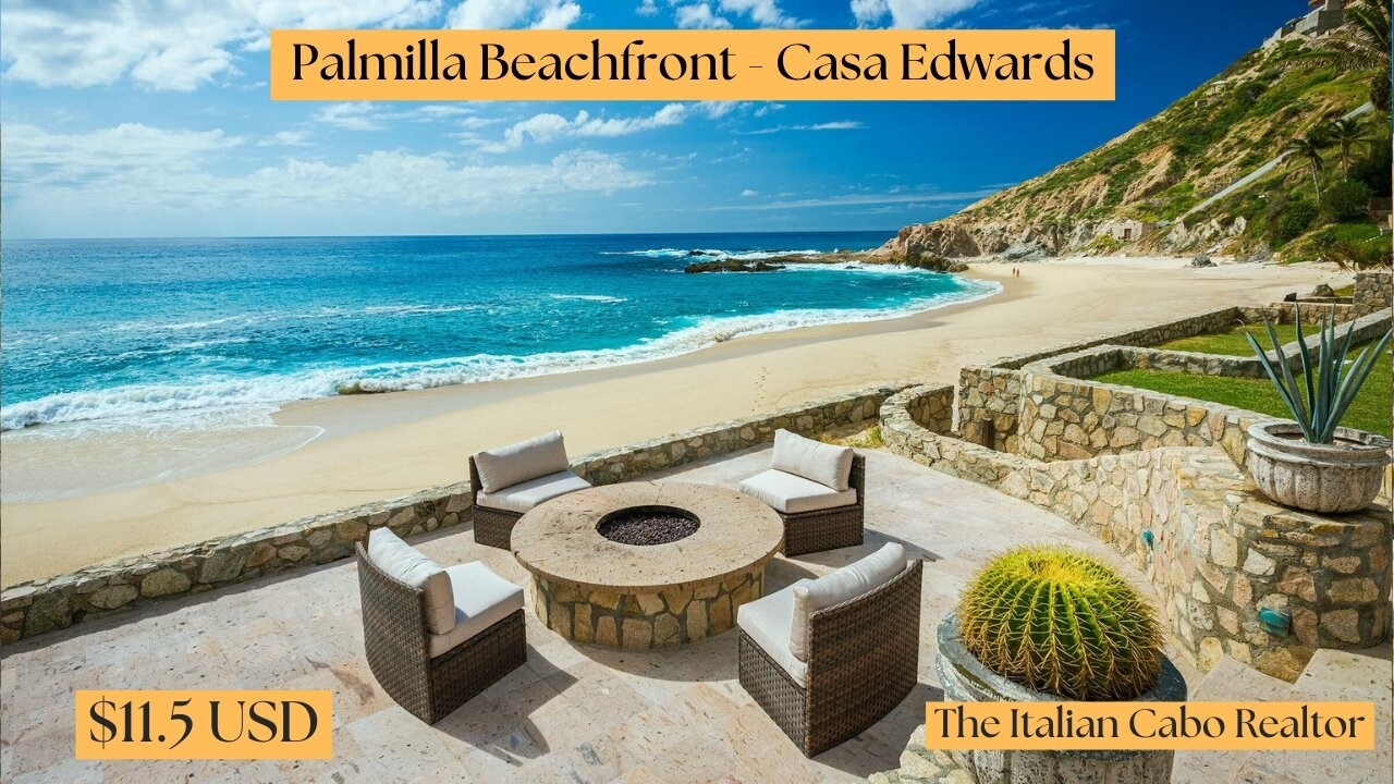 $11.5M Beachfront in Palmilla | Casa Edwards | Direct Access To A Private Swimmable Beach Enclave
