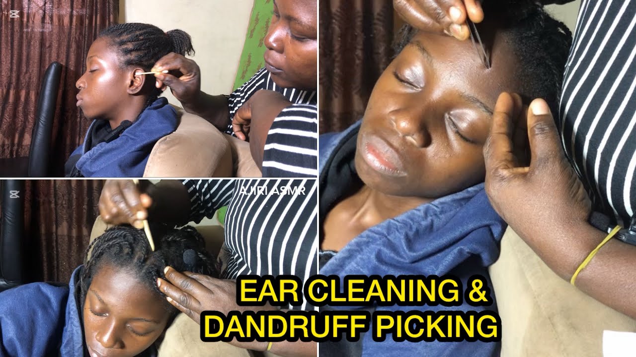 ASMR ✨EAR CLEANING & DANDRUFF PICKING 