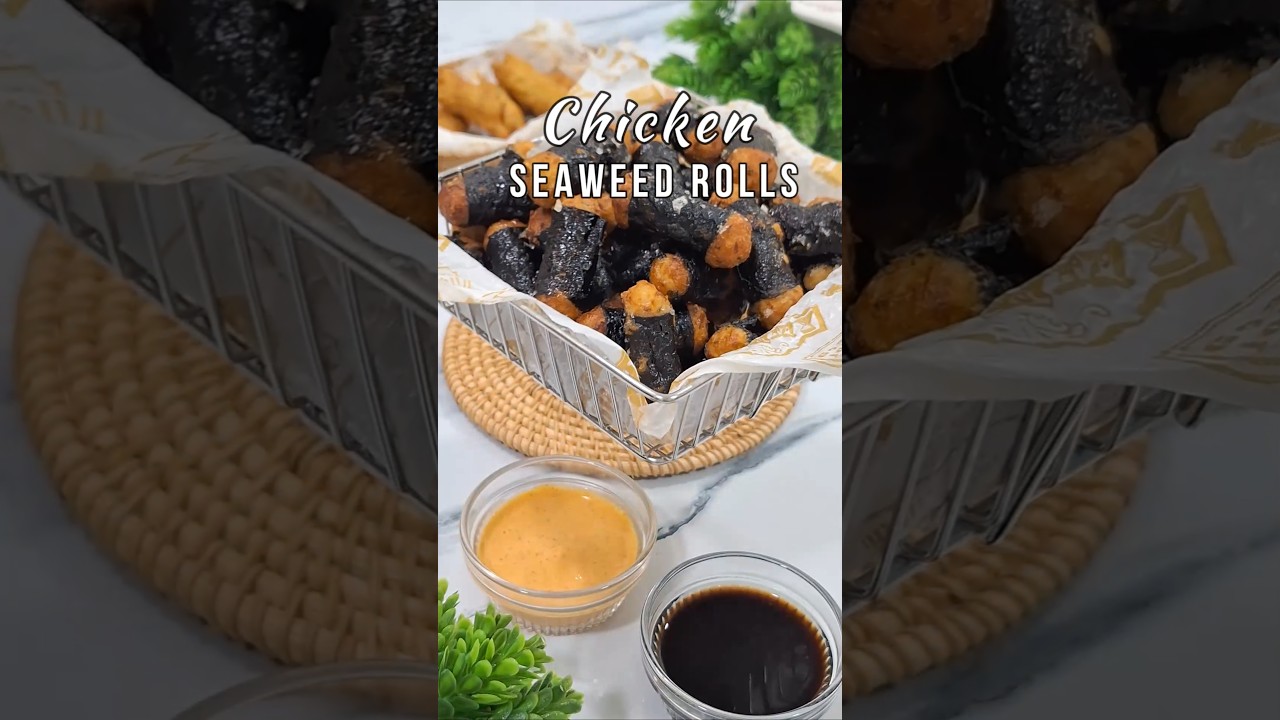 Homemade Chicken Seaweed Rolls  #ChickenSeaweedRolls #NegosyongPatok #shorts   #PinoyRecipeAtIbaPa