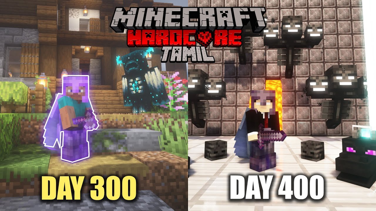 I Survived 400 Days in HARDCORE Minecraft | Minecraft Tamil