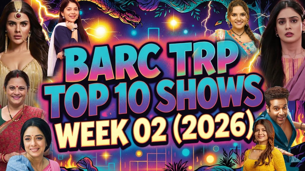 Barc trp of this week 02 (2026) : TOP 10 Shows of this week - Tulsi, Naagin 7, Anupama, TSTK