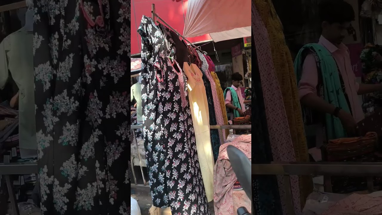 Dadar West market Mumbai ll cotton maxi ₹200 only 🥳ll best street shopping🛍️💸 ll Mumbai market ll