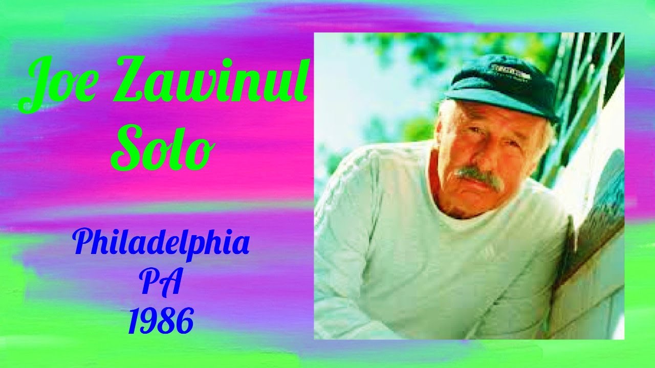 Joe Zawinul solo Philadelphia PA 1986
