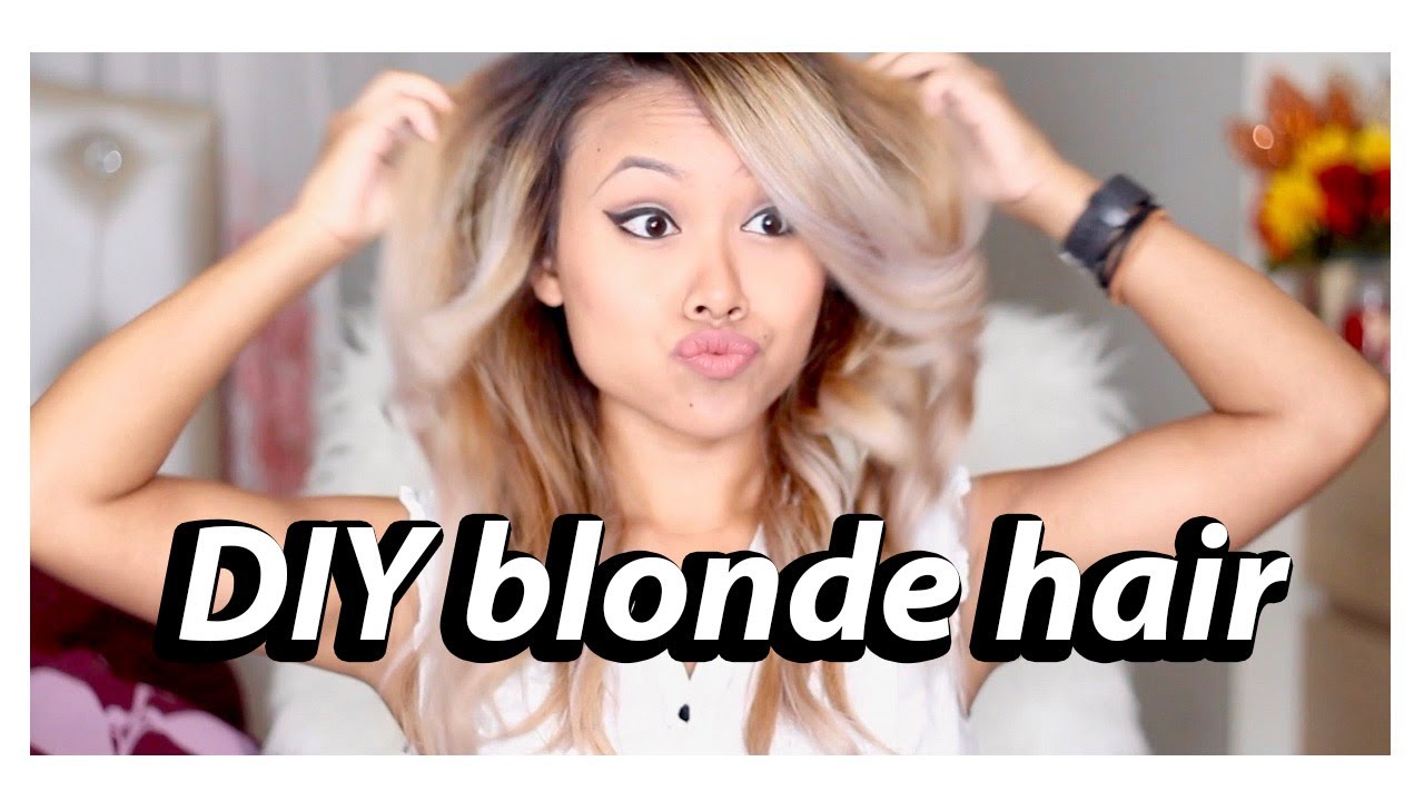 DIY Blonde Hair AT HOME