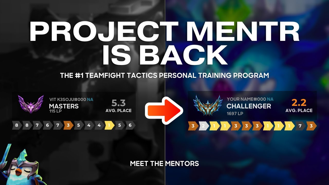 Climb Teamfight Tactics at the CHALLENGER Level | Meet the Mentors | PROJECT MENTR Set 14