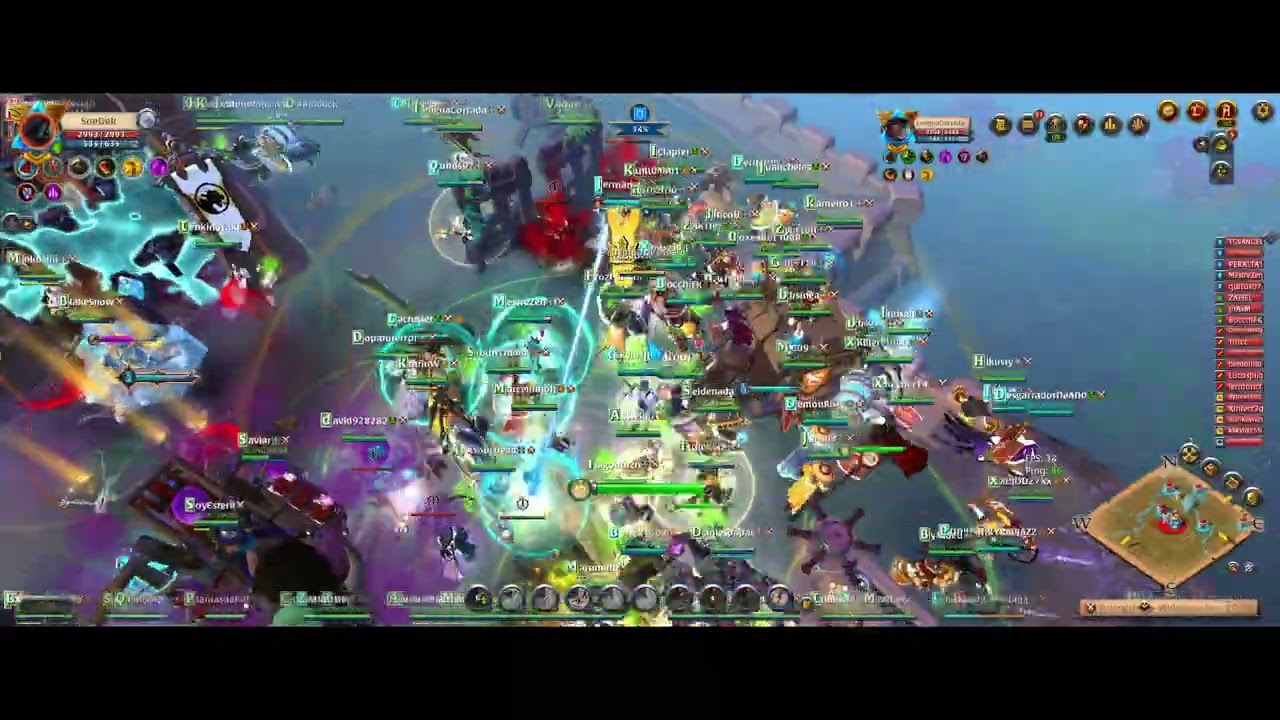 Upside vs Furia nocturna Asedio terry | Pov Healer