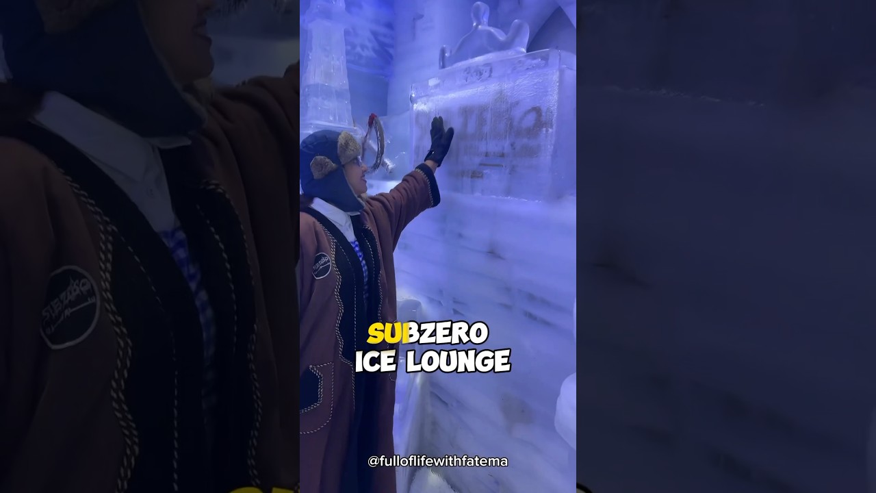 Sub Zero Ice Lounge Qatar||Coldest Cafe in Qatar🇶🇦||#qatarvloggers #fulloflifewithfatema