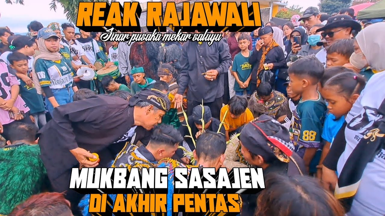 Mukbang sasajen di akhir pentas ‼️Reak rajawali SPMS💥