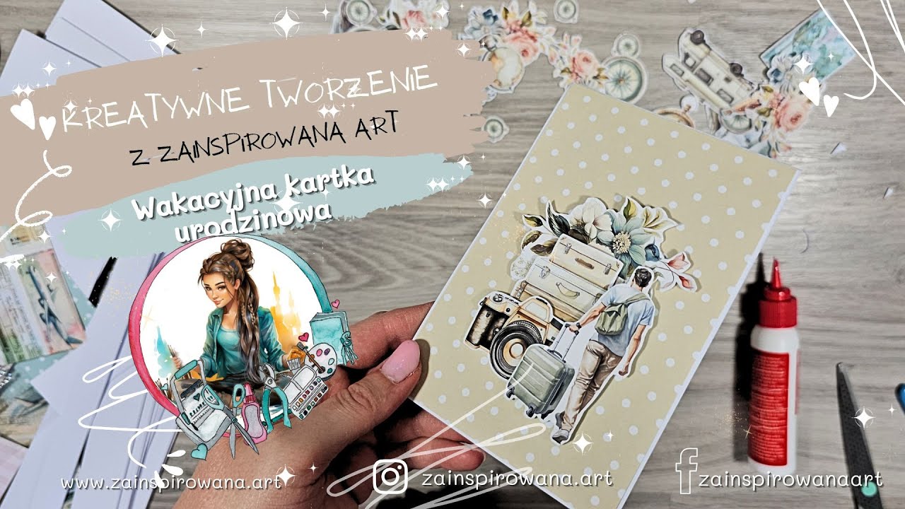 Inspiracja na kartkę urodzinową z motywem podróży dla chłopaka | Mintay Papers Bon Voyage