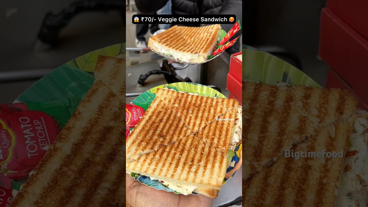 😱 ₹70/- Veggie Cheese Sandwich 🥵 #shorts #viralvideo #trending #youtubeshorts #shortvideo #short